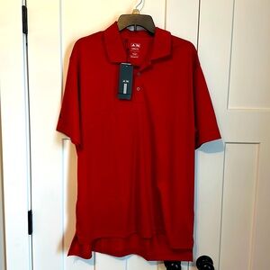 NWT Red Adidas Polo